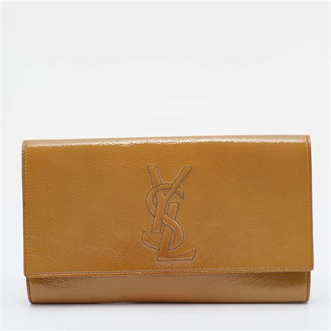 yves saint laurent beige clutch|saint laurent evening clutch.